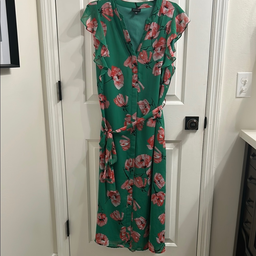 Floral Green Dress